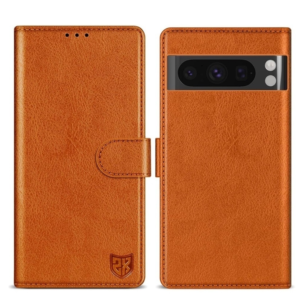ZZXX GOOGLE PIXEL 8 PRO CASE LEATHER WALLET 6.7 INCH BEOWN TAN NEW